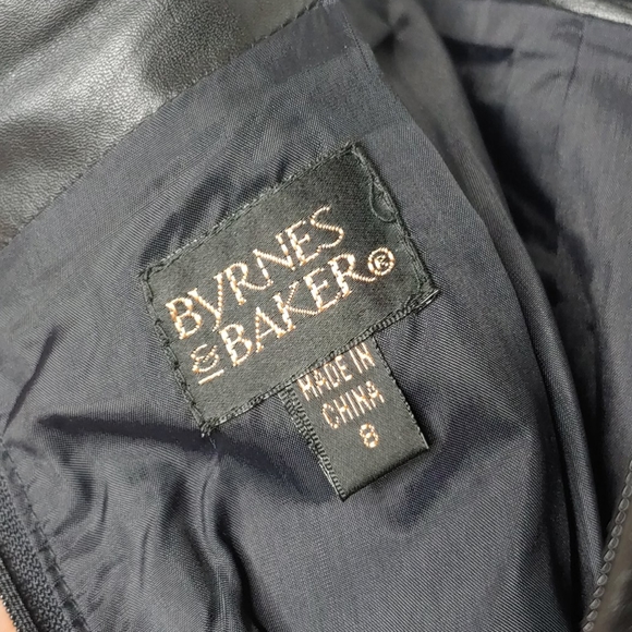 Leather High Waist Mini Skirt - Picture 3 of 3